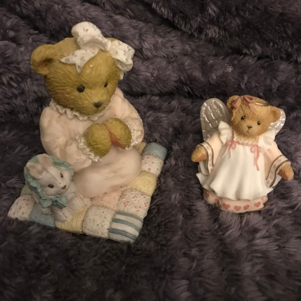 Bundle of 2 Cherished Teddies Girl Figurines VGC